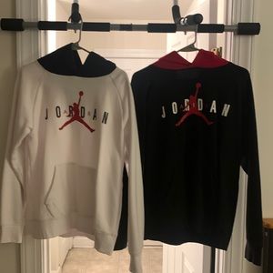 Black Jordan Hoodie and White Jordan Hoodie